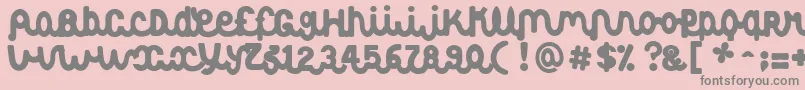 Albertine Font – Gray Fonts on Pink Background