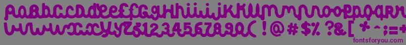 Albertine Font – Purple Fonts on Gray Background