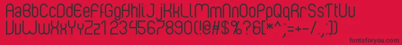 フォントAlbertino 1 0 – 赤い背景に黒い文字