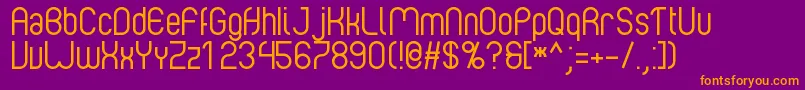 Albertino 1 0 Font – Orange Fonts on Purple Background