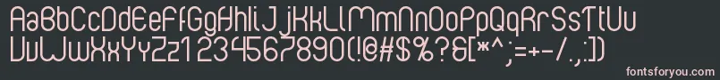 Albertino 1 0 Font – Pink Fonts on Black Background