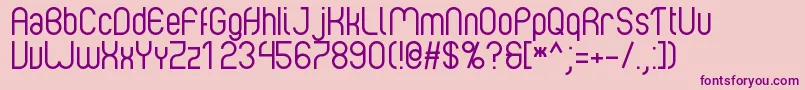 Albertino 1 0 Font – Purple Fonts on Pink Background