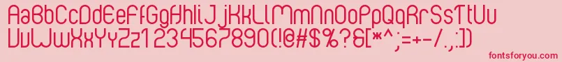 Albertino 1 0 Font – Red Fonts on Pink Background