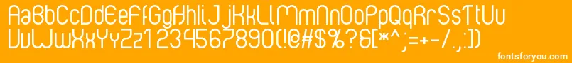 Albertino 1 0 Font – White Fonts on Orange Background