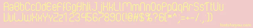 Albertino 1 0 Font – Yellow Fonts on Pink Background