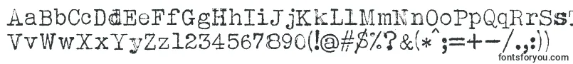Albertsthal Typewriter-fontti – kirjoituskonemaiset fontit
