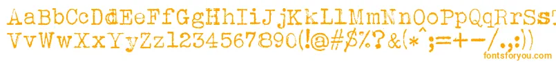 Albertsthal Typewriter Font – Orange Fonts