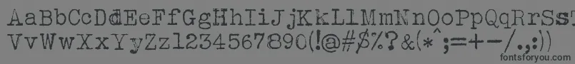 fuente Albertsthal Typewriter – Fuentes Negras Sobre Fondo Gris