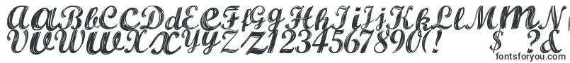 ALBURA Regular-fontti – Kursiiviset fontit