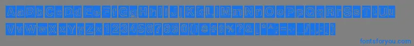 Alburquerque Font – Blue Fonts on Gray Background
