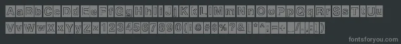 Alburquerque Font – Gray Fonts on Black Background