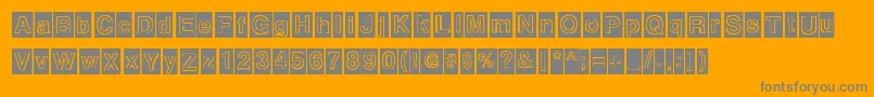 Alburquerque Font – Gray Fonts on Orange Background