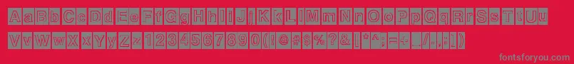 Alburquerque Font – Gray Fonts on Red Background