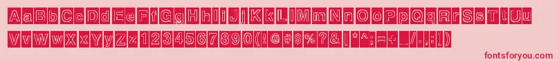 Alburquerque Font – Red Fonts on Pink Background