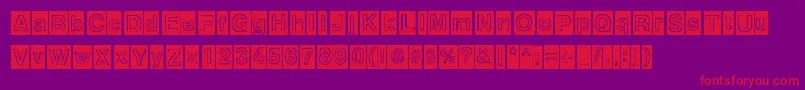 Alburquerque Font – Red Fonts on Purple Background