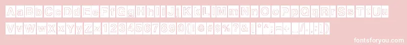 Alburquerque Font – White Fonts on Pink Background