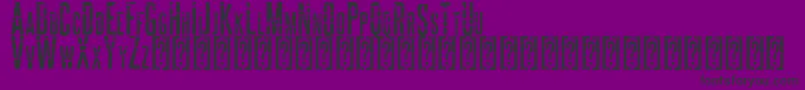 fuente ALCATRAZ – Fuentes Negras Sobre Fondo Morado