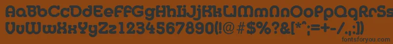 MexicoserialXboldRegular Font – Black Fonts on Brown Background