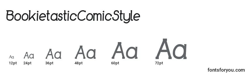 sizes of bookietasticcomicstyle font, bookietasticcomicstyle sizes