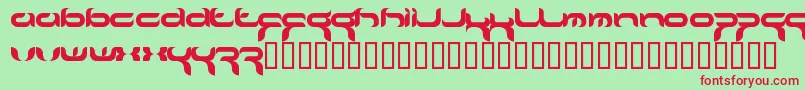 Crafty ffy Font – Red Fonts on Green Background
