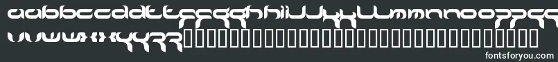 フォントCrafty ffy – 黒い背景に白い文字