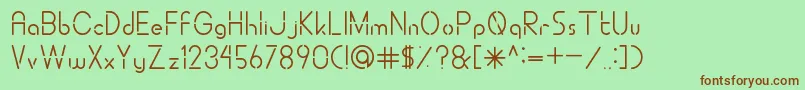 Шрифт ALDORACutting – коричневые шрифты на зелёном фоне