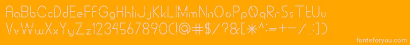 ALDORACutting Font – Pink Fonts on Orange Background