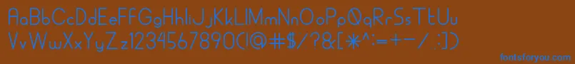 ALDORARegular Font – Blue Fonts on Brown Background