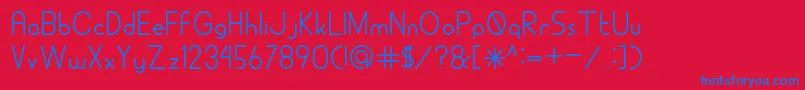 ALDORARegular Font – Blue Fonts on Red Background