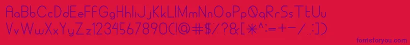 ALDORARegular Font – Purple Fonts on Red Background
