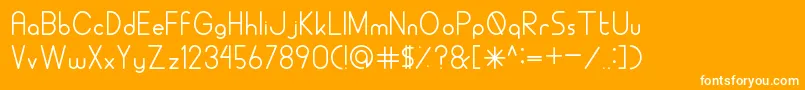 ALDORARegular Font – White Fonts on Orange Background