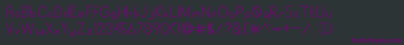 ALDORAStroke Font – Purple Fonts on Black Background