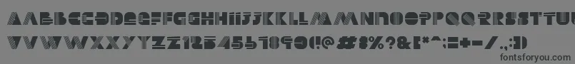 フォントAlectro – 黒い文字の灰色の背景