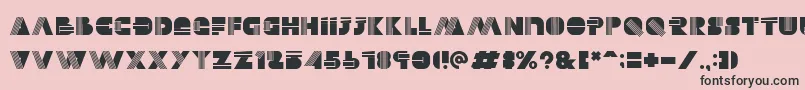Alectro Font – Black Fonts on Pink Background