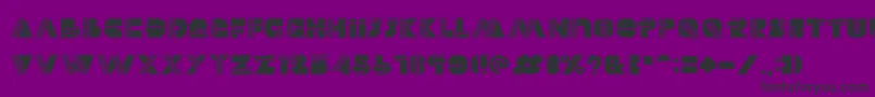 フォントAlectro – 紫の背景に黒い文字
