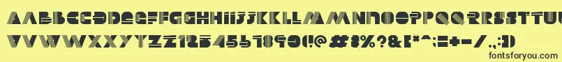 Alectro Font – Black Fonts on Yellow Background