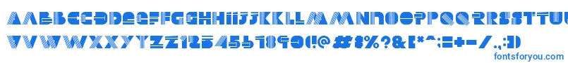 Alectro-fontti – siniset fontit valkoisella taustalla