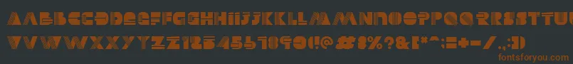 Alectro Font – Brown Fonts on Black Background