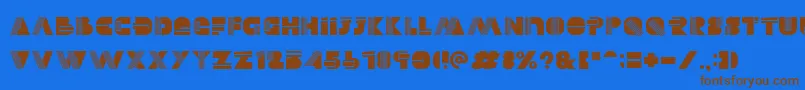 Alectro-fontti – ruskeat fontit sinisellä taustalla