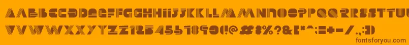 Alectro Font – Brown Fonts on Orange Background