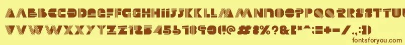 Alectro Font – Brown Fonts on Yellow Background