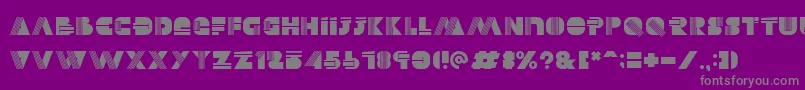 Police Alectro – polices grises sur fond violet