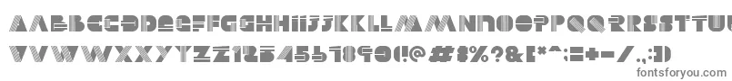 Alectro-fontti – harmaat kirjasimet valkoisella taustalla
