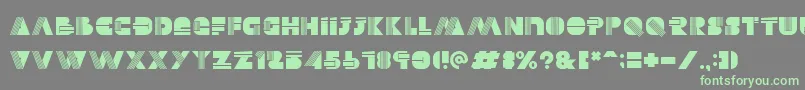 Alectro Font – Green Fonts on Gray Background