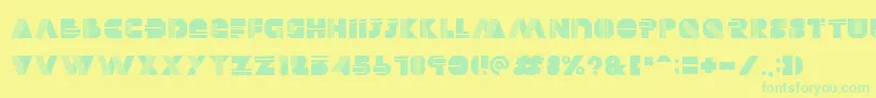 Alectro Font – Green Fonts on Yellow Background