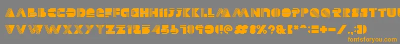 Alectro Font – Orange Fonts on Gray Background
