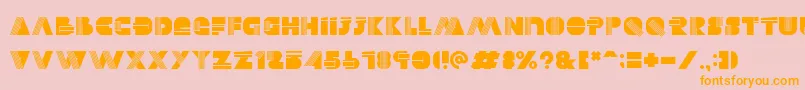 Шрифт Alectro – оранжевые шрифты на розовом фоне
