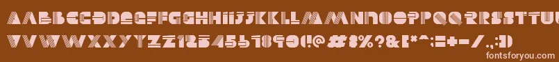 Alectro Font – Pink Fonts on Brown Background