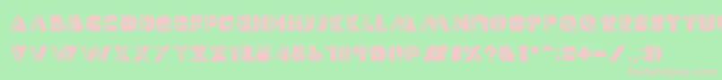 Шрифт Alectro – розовые шрифты на зелёном фоне