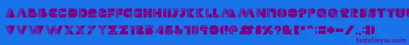 Alectro Font – Purple Fonts on Blue Background